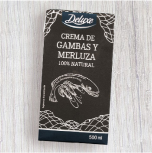 Crema de merluza y gambas 500 ml