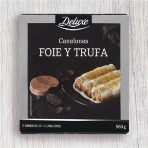 Canelón de trufa y foie Deluxe