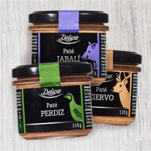 Paté de caza 3 variedades: jabalí, perdiz o ciervo