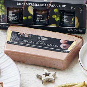Paté 2 variedades: cebolla caramelizada o jamón serrano