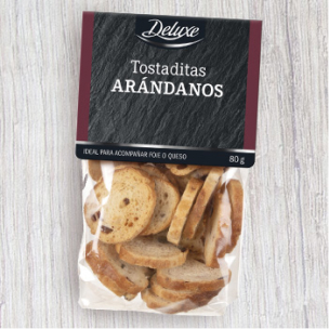 Tostaditas con frutos rojos