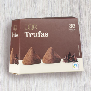 Trufas de chocolate de comercio justo Dor
