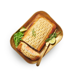 Hojaldre relleno de salmón