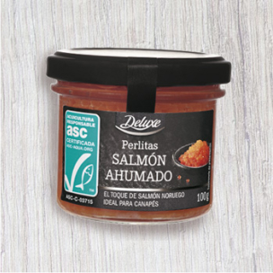 Perlitas de salmón ahumado Deluxe