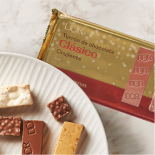 Turrón crujiente de chocolate con leche Dor