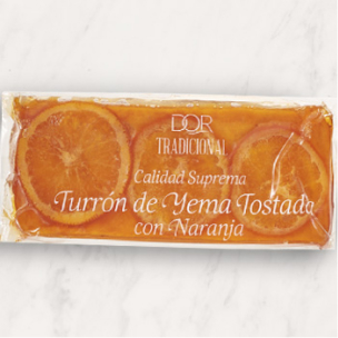 Turrón yema tostada con naranja artesanal Dor